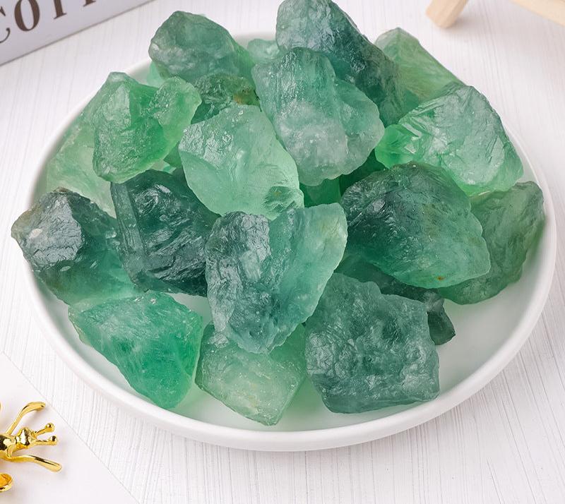 Raw Green Fluorite | 100g Bag | 3–5cm Pieces