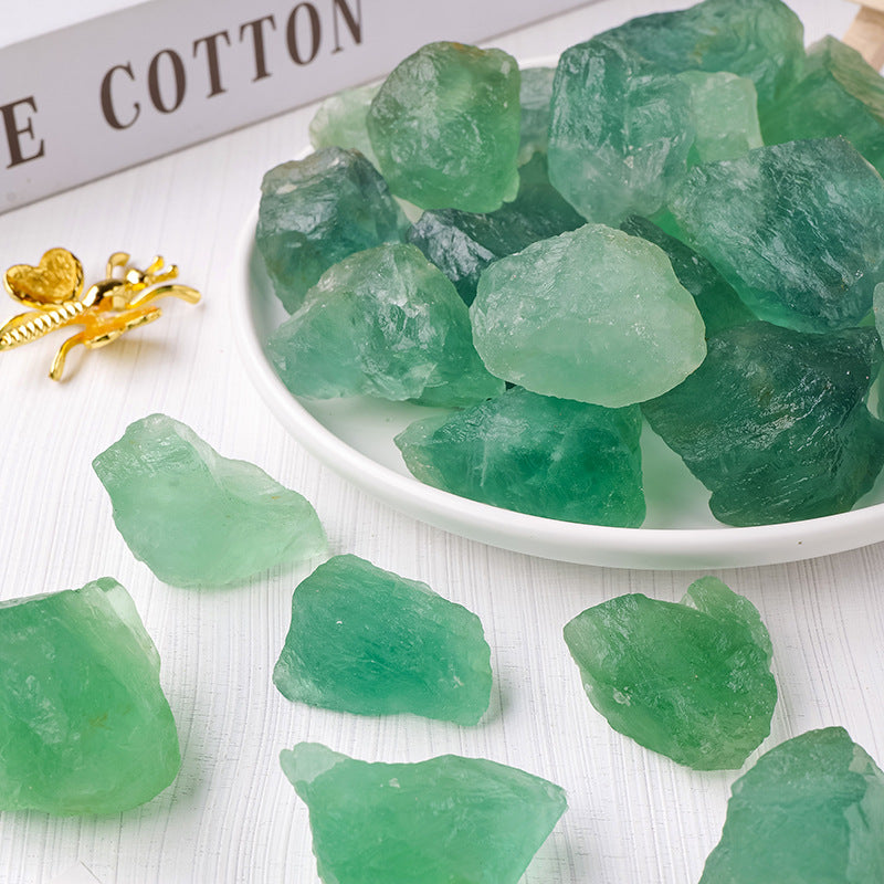 Raw Green Fluorite | 100g Bag | 3–5cm Pieces