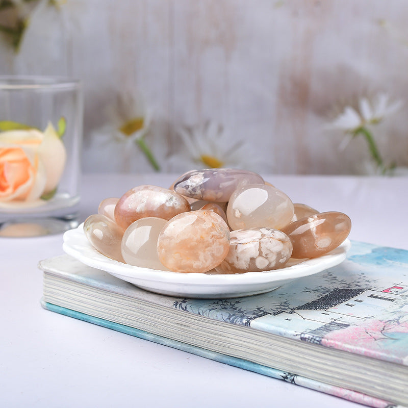 Flower Agate Tumbled Stone | Natural Crystal 2–4cm