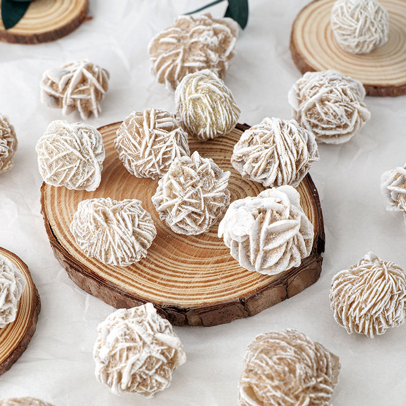 Desert Rose Selenite Set | 5 Natural Rosettes 2–3cm