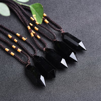 Black Obsidian Necklace | Polished Pendant 4–5cm
