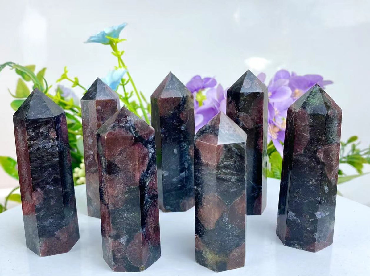 Garnet Tower | Natural Deep Red Crystal Point