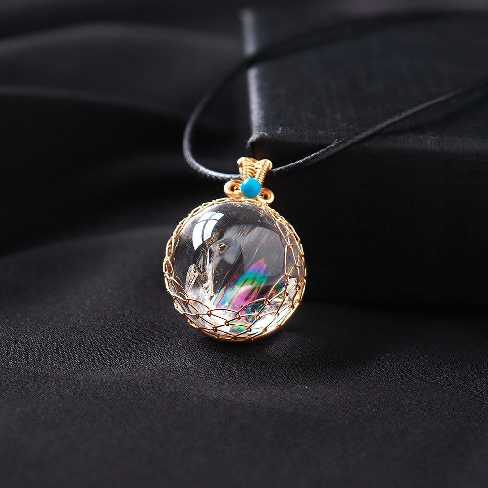 Clear Quartz Necklace | Natural Crystal Pendant 1.5–2cm