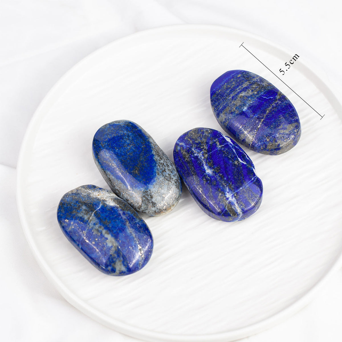 Lapis Lazuli Palm Stone – Natural Blue Crystal 4–6cm product photo 1