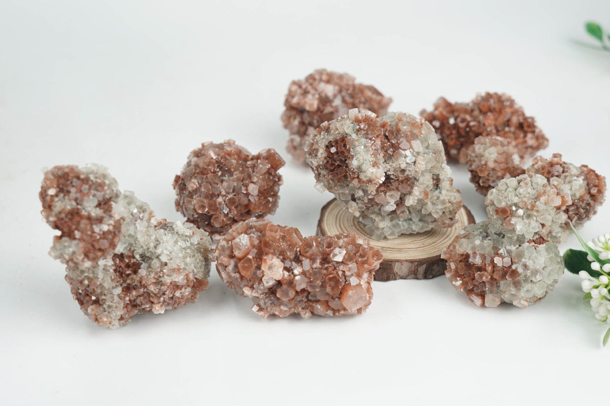 Aragonite Sputnik Cluster | Natural Starburst Mineral 100–200g
