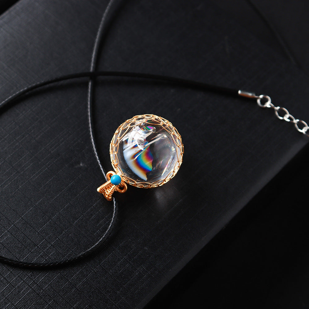 Clear Quartz Necklace | Natural Crystal Pendant 1.5–2cm