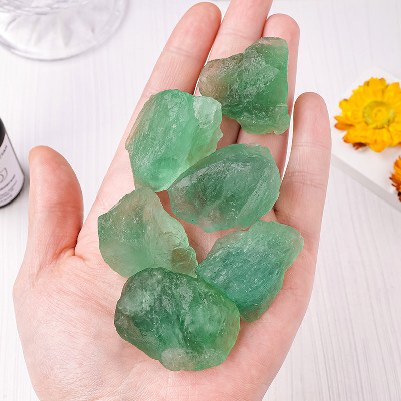 Raw Green Fluorite | 100g Bag | 3–5cm Pieces