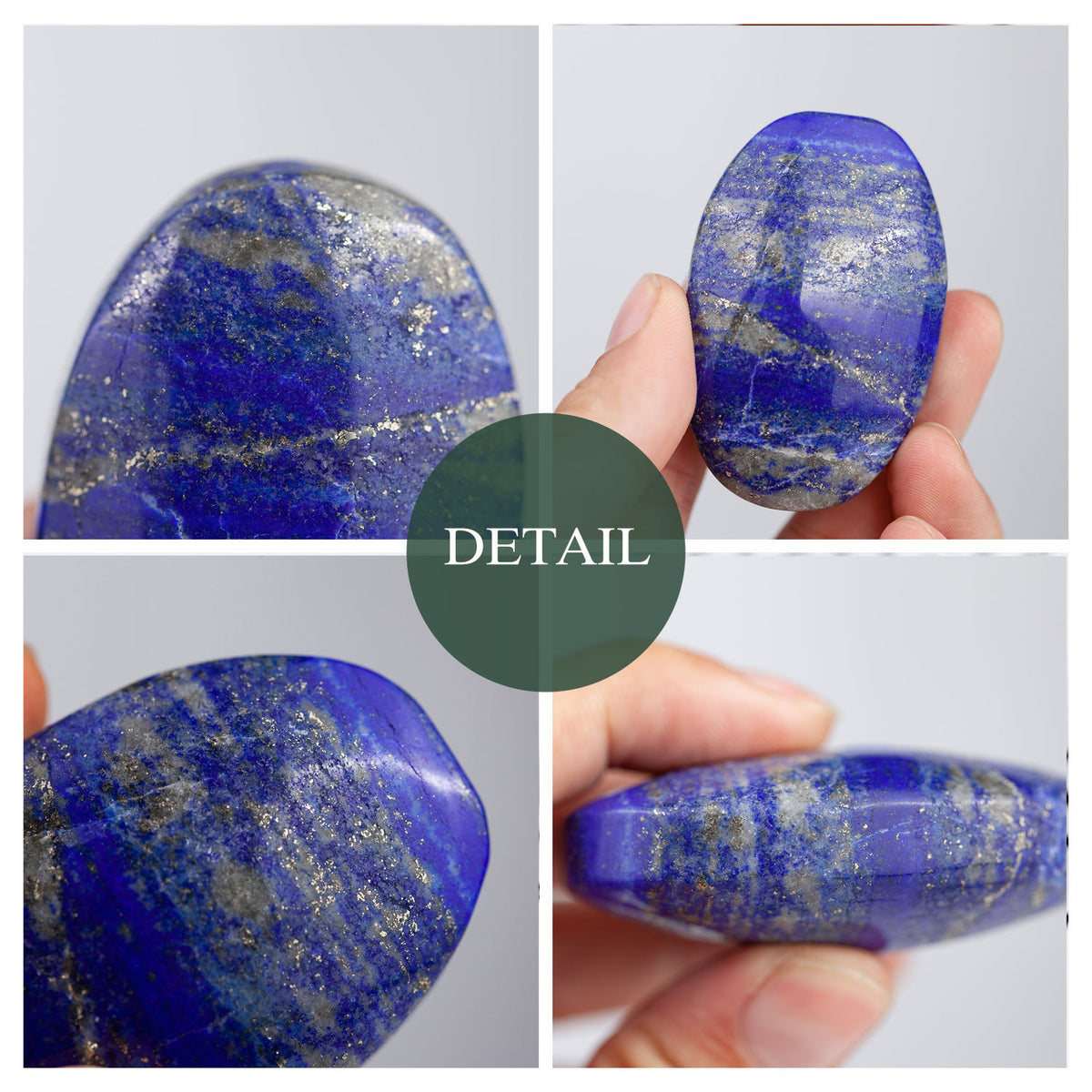 Lapis Lazuli Palm Stone – Natural Blue Crystal 4–6cm product photo 4