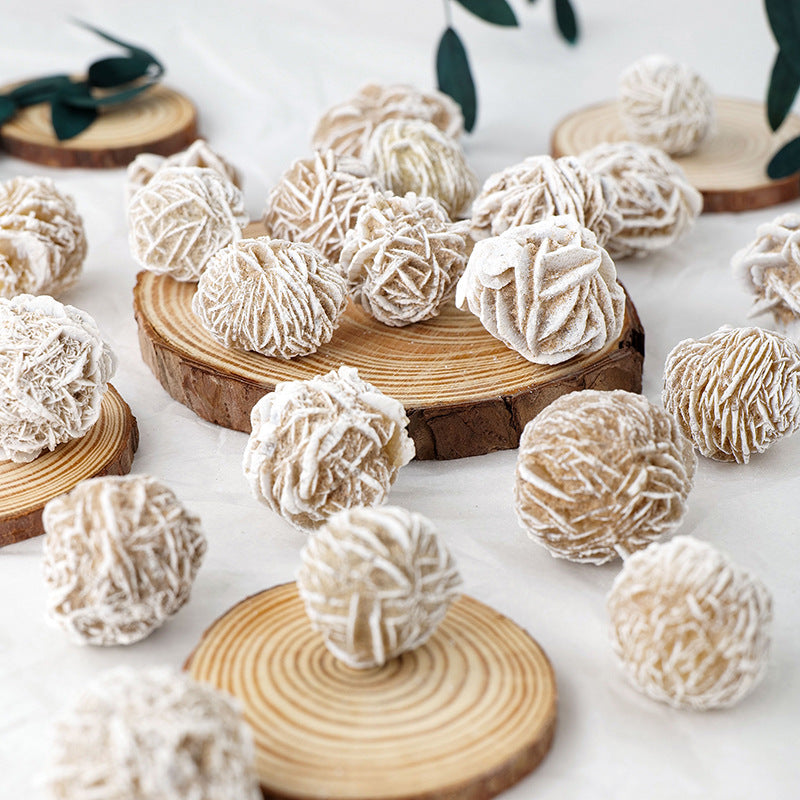 Desert Rose Selenite Set | 5 Natural Rosettes 2–3cm