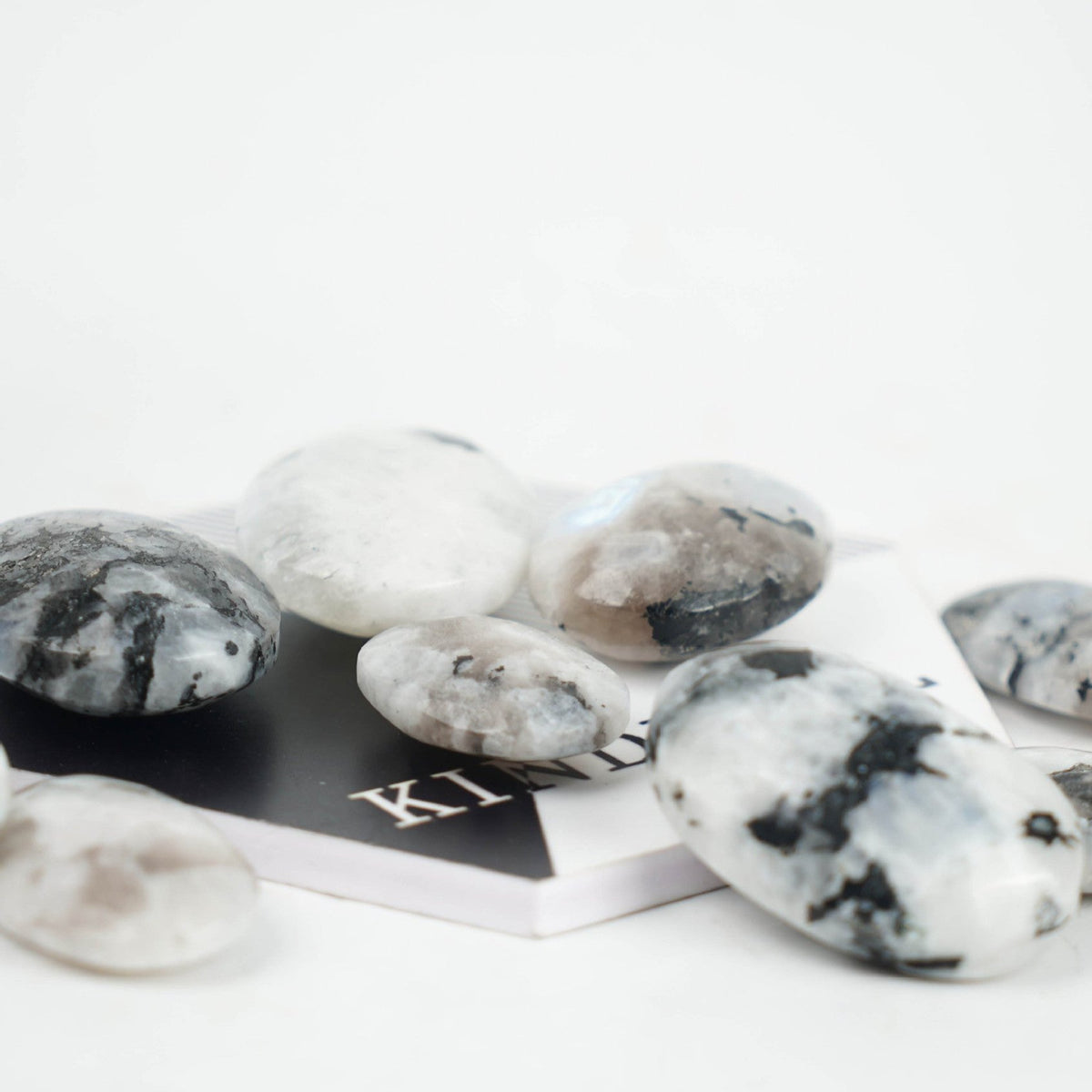 Rainbow Moonstone Palm Stone | Natural Flash Crystal 5–7cm