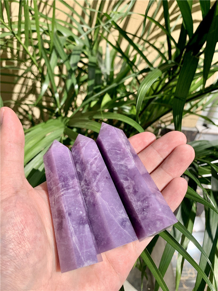Natural Lepidolite Tower – Purple Crystal Point 5–8cm product photo 2