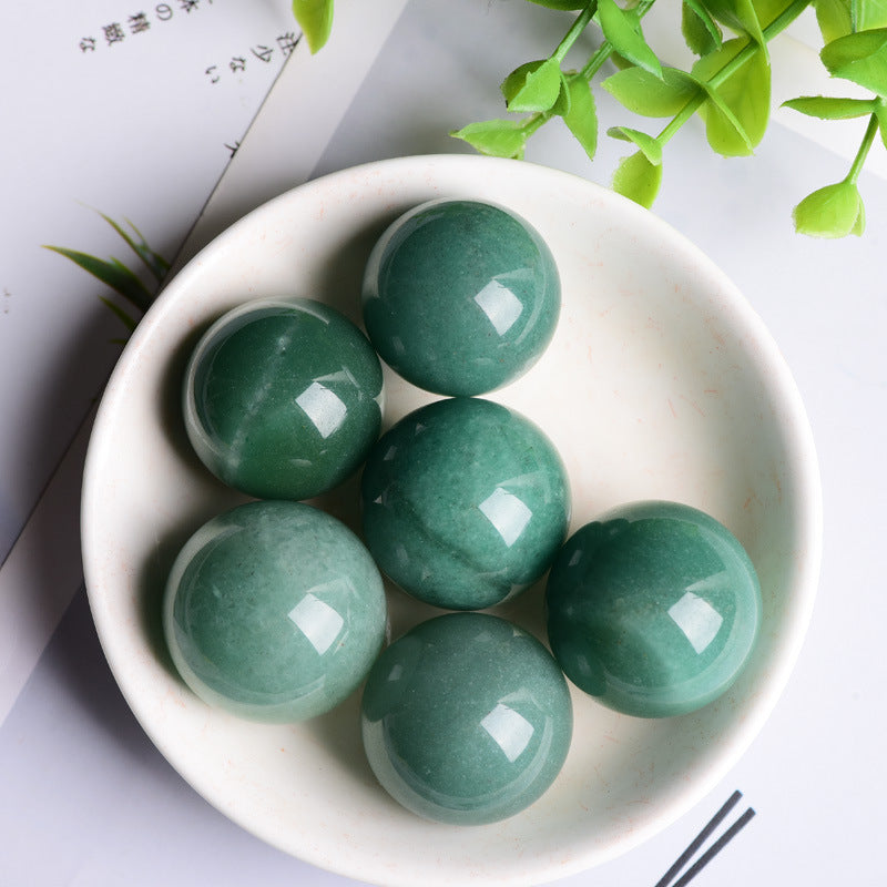 Green Aventurine Sphere - Natural Aventurine Crystal Ball, Healing Stone, Meditation Decor, Chakra Stone, Reiki Energy