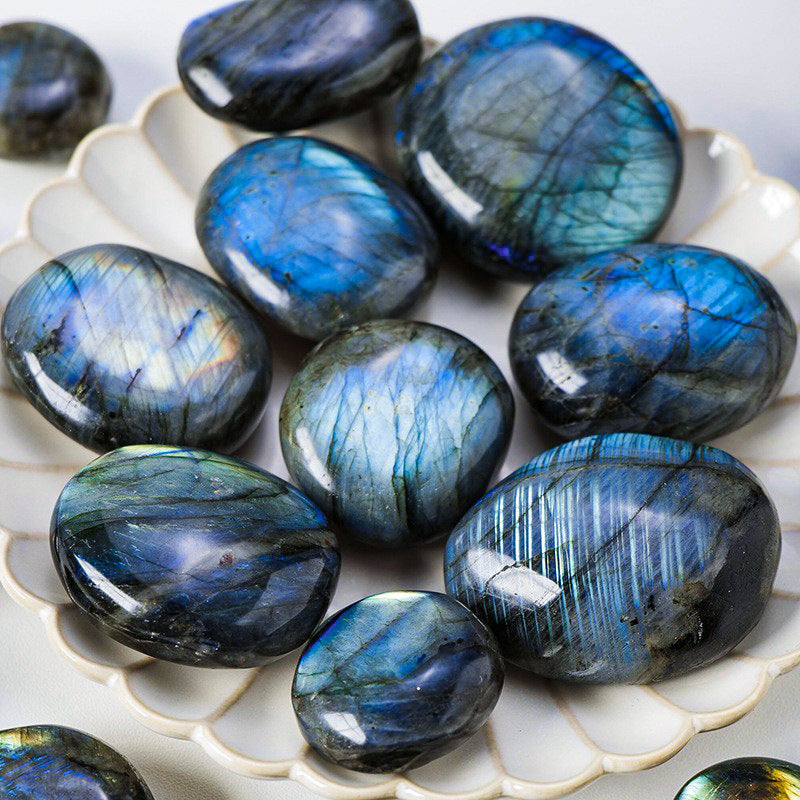 Labradorite Palm Stone | Natural Flash Crystal 4cm