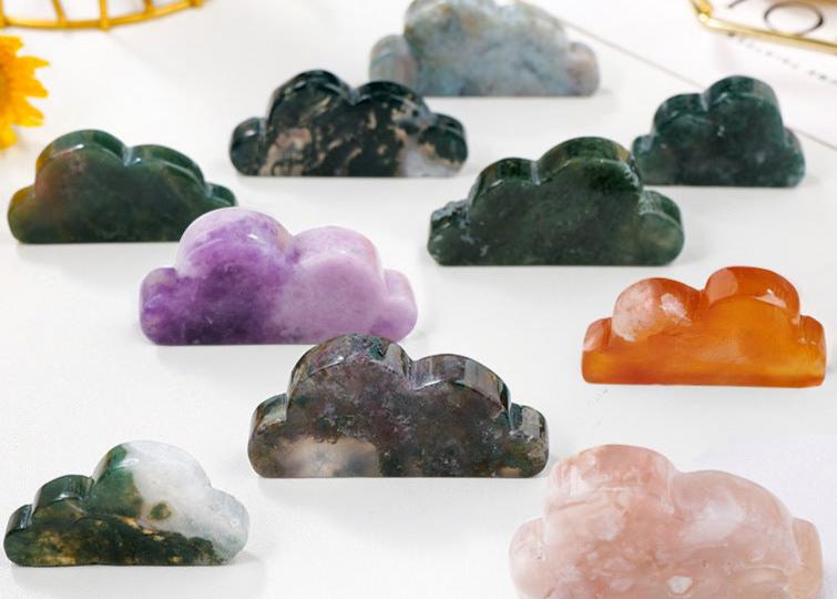 Lepidolite Cloud | Natural Purple Crystal Carving 5cm