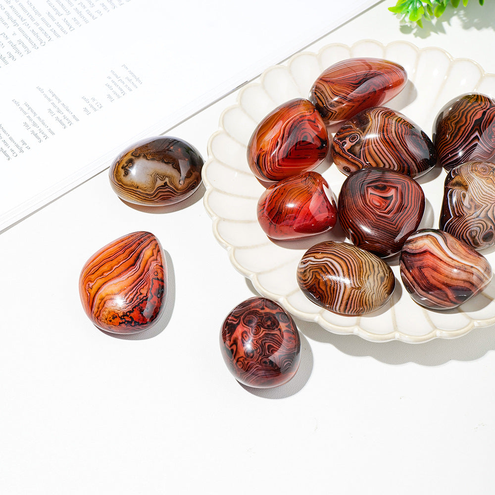 Sardonyx Tumble | Natural Banded Stone 3–4cm