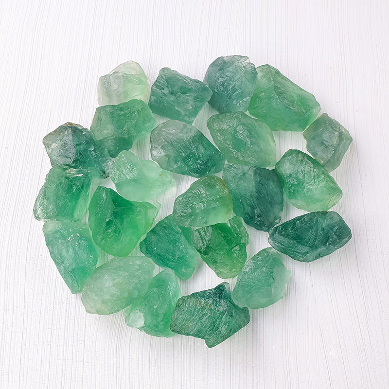 Raw Green Fluorite | 100g Bag | 3–5cm Pieces