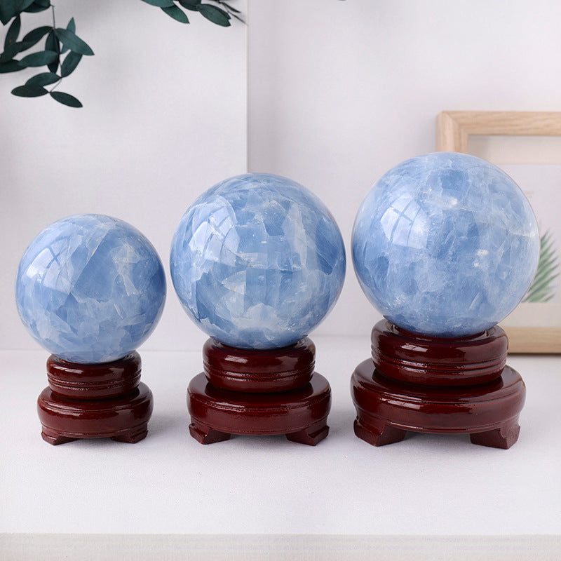 Celestite Sphere | Natural Blue Celestine Crystal Ball 5–8.5cm