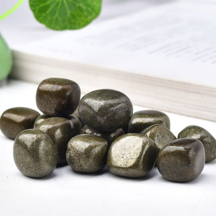Pyrite Tumble | Natural Metallic Mineral 3cm