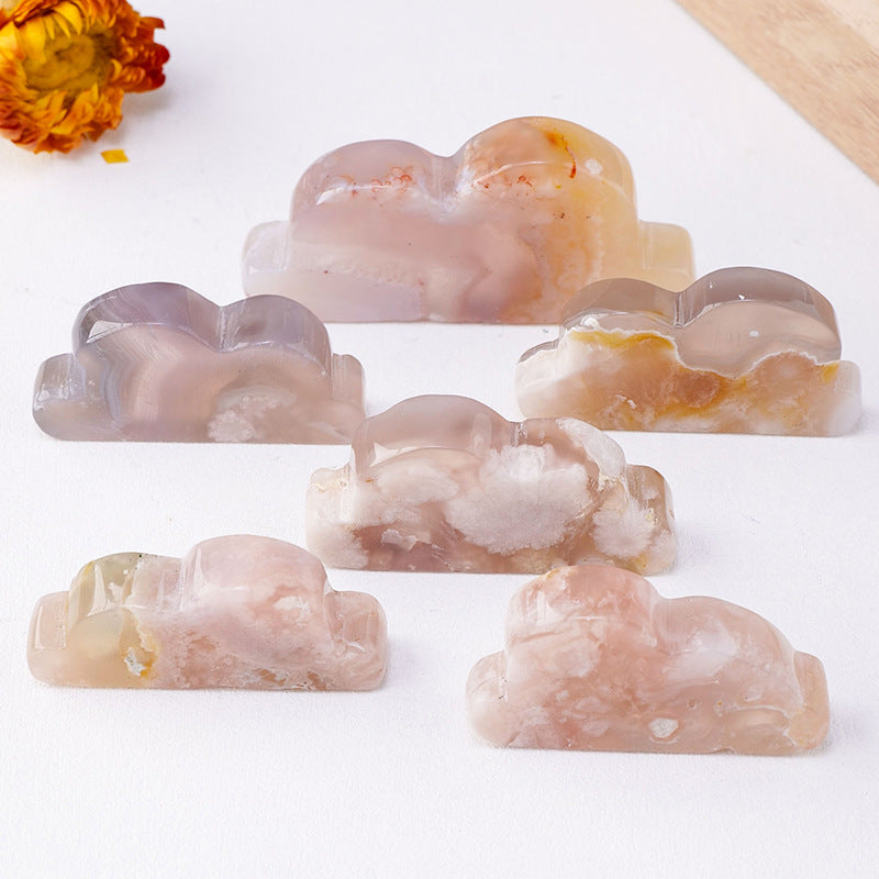 Flower Agate Cloud | Natural Crystal Carving 4–5cm
