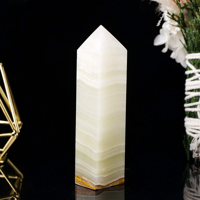 Afghanistan Jade Tower – Green Banded Stone 7–8cm product photo 3