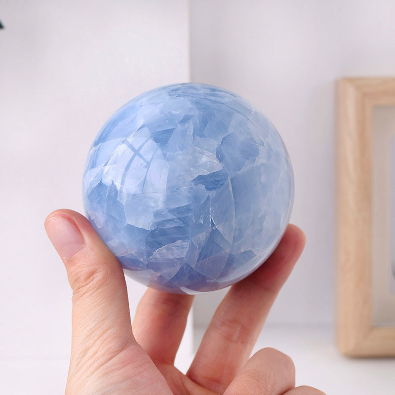 Celestite Sphere | Natural Blue Celestine Crystal Ball 5–8.5cm