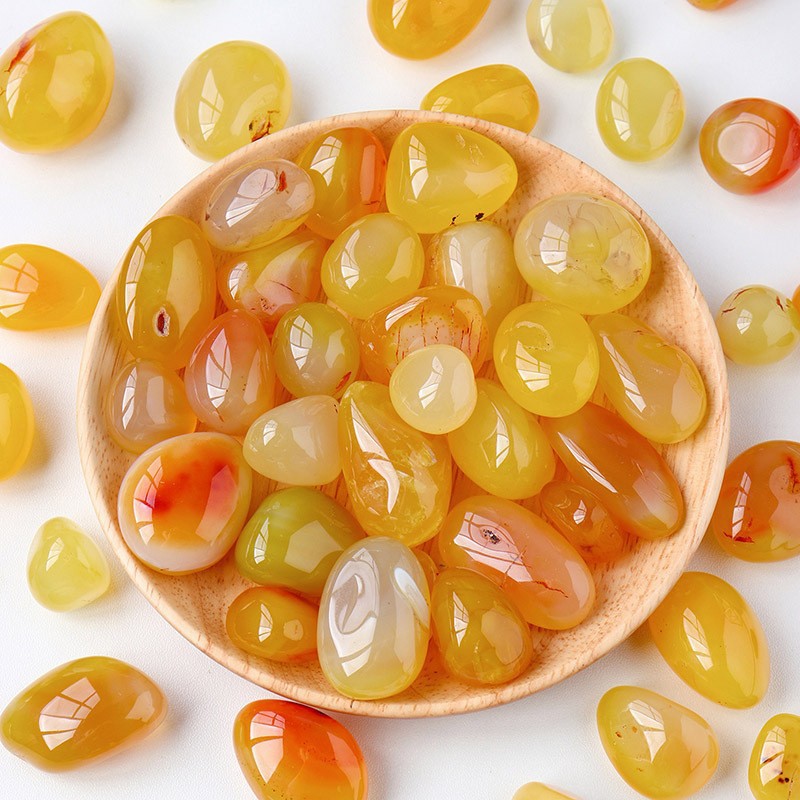 Polished gemstone tumble stones product example for 100g crystal pack
