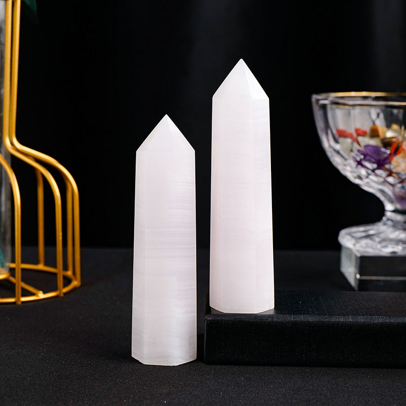 Pink Calcite Tower | Natural Crystal Point 9–10cm
