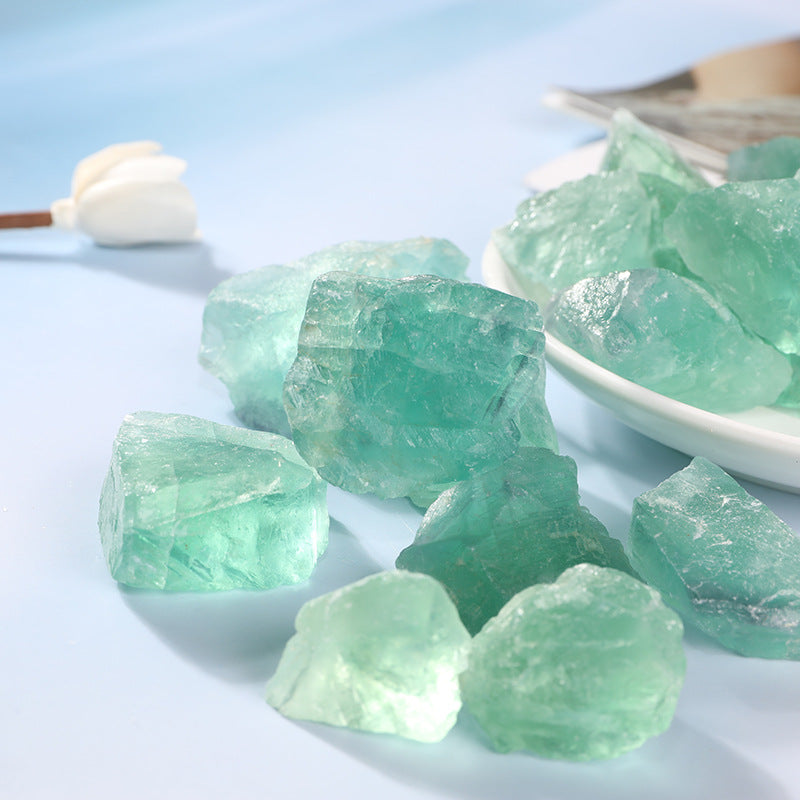 Raw Green Fluorite - Healing and Cleansing Crystal for Clarity and Growth