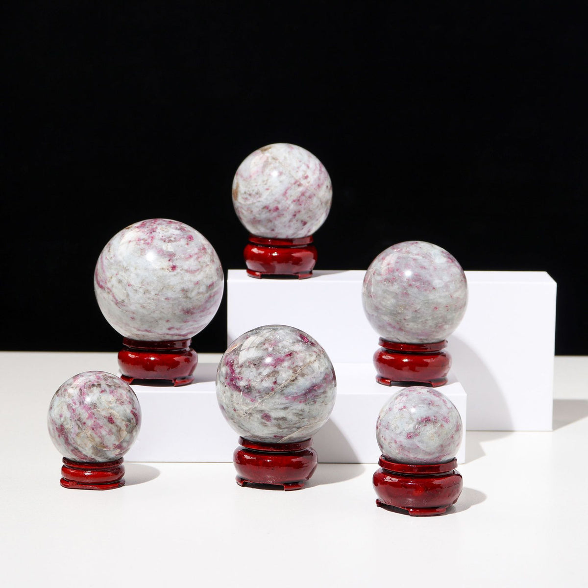 Plum Tourmaline Sphere | Natural Pink Crystal Ball 5–5.5cm