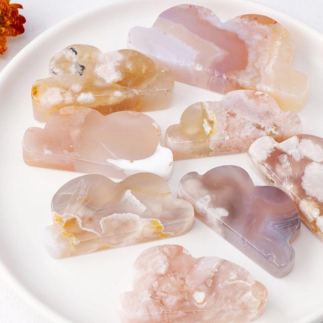 Flower Agate Cloud | Natural Crystal Carving 4–5cm