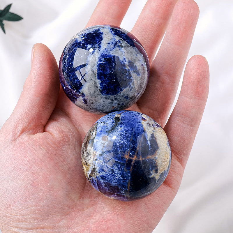 Sodalite Sphere | Natural Deep Blue Stone Ball