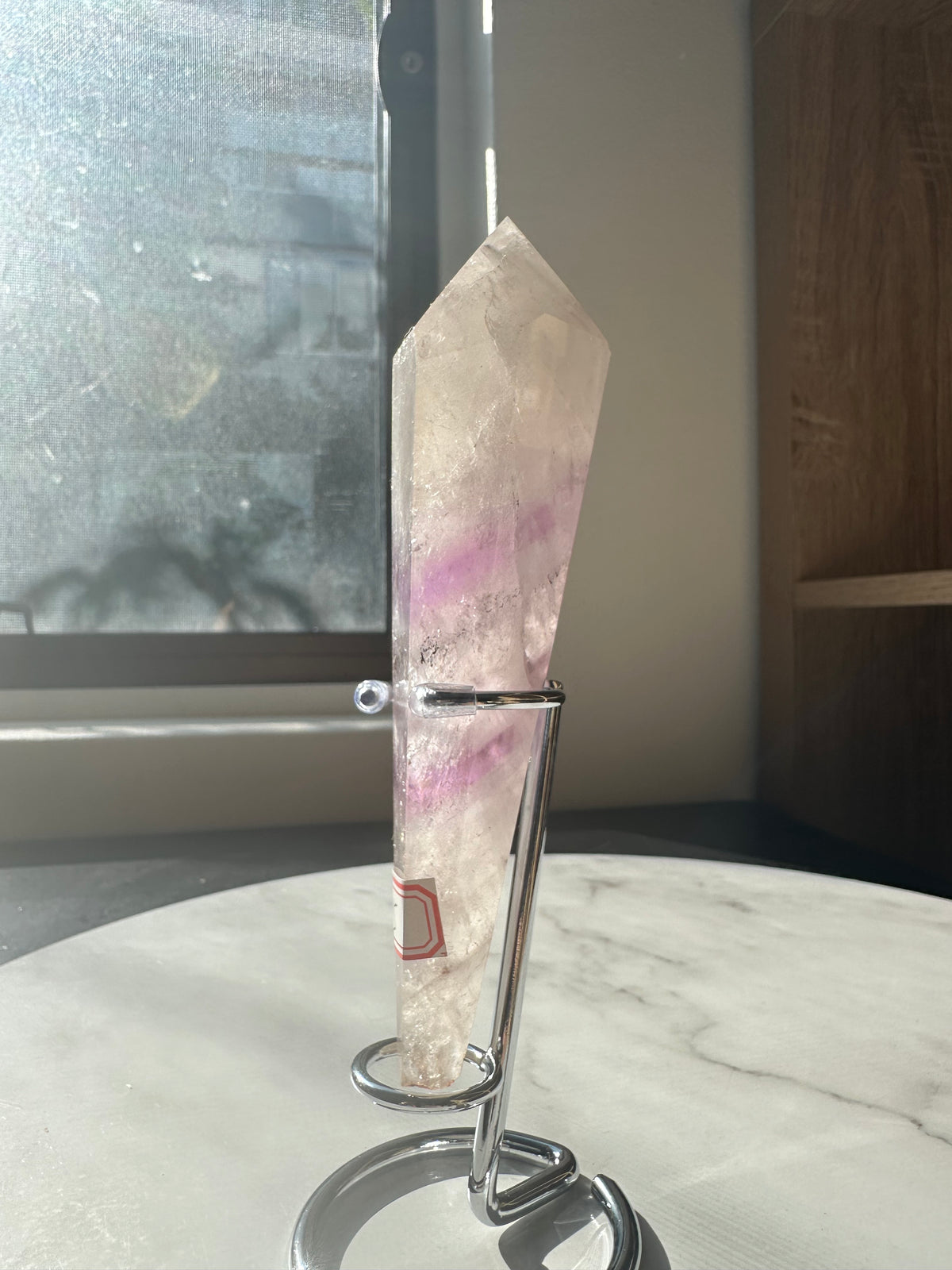 Phantom Amethyst Point with Layered Growth, 208g 14.8cm Exact Piece #5 – alternate view 5
