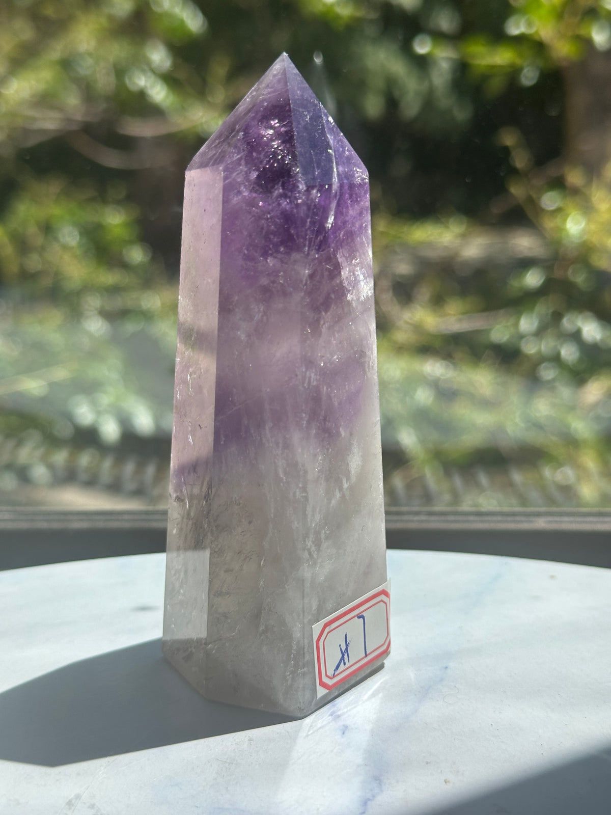 Phantom Amethyst Tower with Rainbow, 248g 10.7cm Exact Piece #7 – alternate view 3