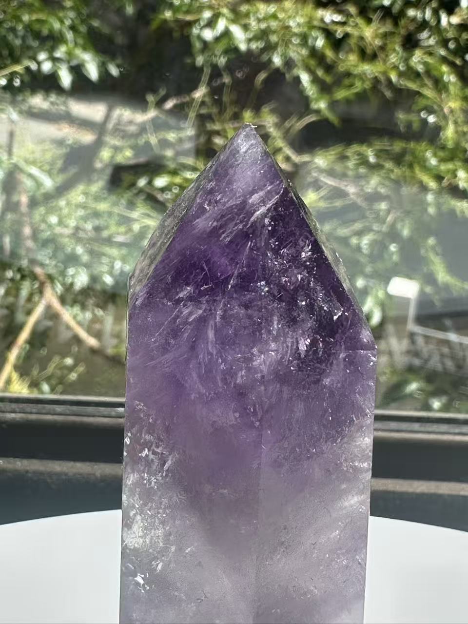 Phantom Amethyst Tower with Rainbow, 248g 10.7cm Exact Piece #7 – alternate view 9