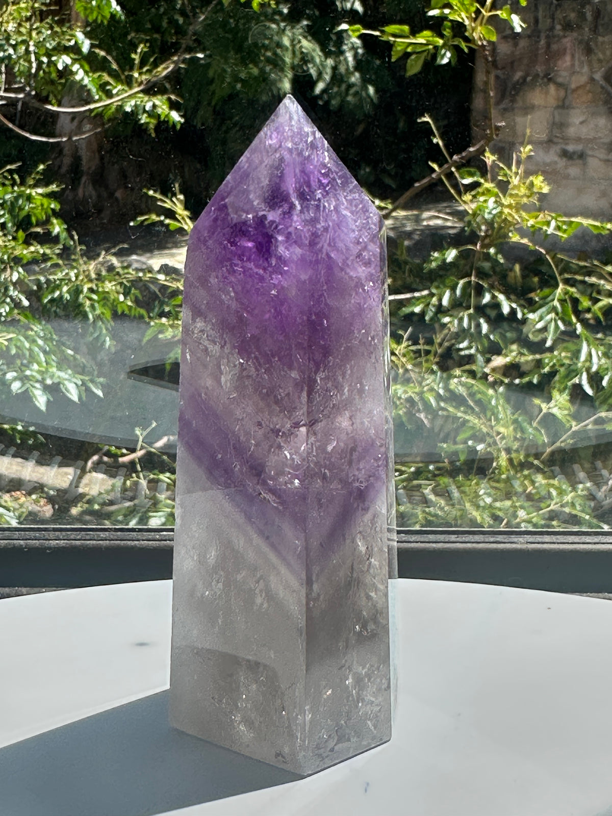 Phantom Amethyst Tower with Rainbow, 248g 10.7cm Exact Piece #7 – alternate view 5