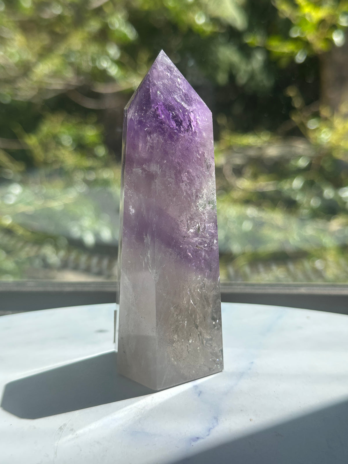Phantom Amethyst Tower with Rainbow, 248g 10.7cm Exact Piece #7 – alternate view 7