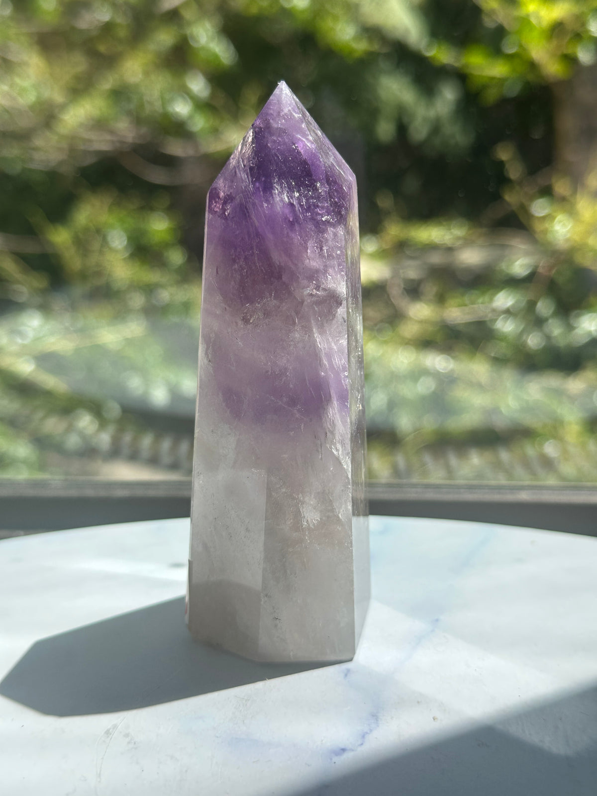 Phantom Amethyst Tower with Rainbow, 248g 10.7cm Exact Piece #7 – alternate view 8