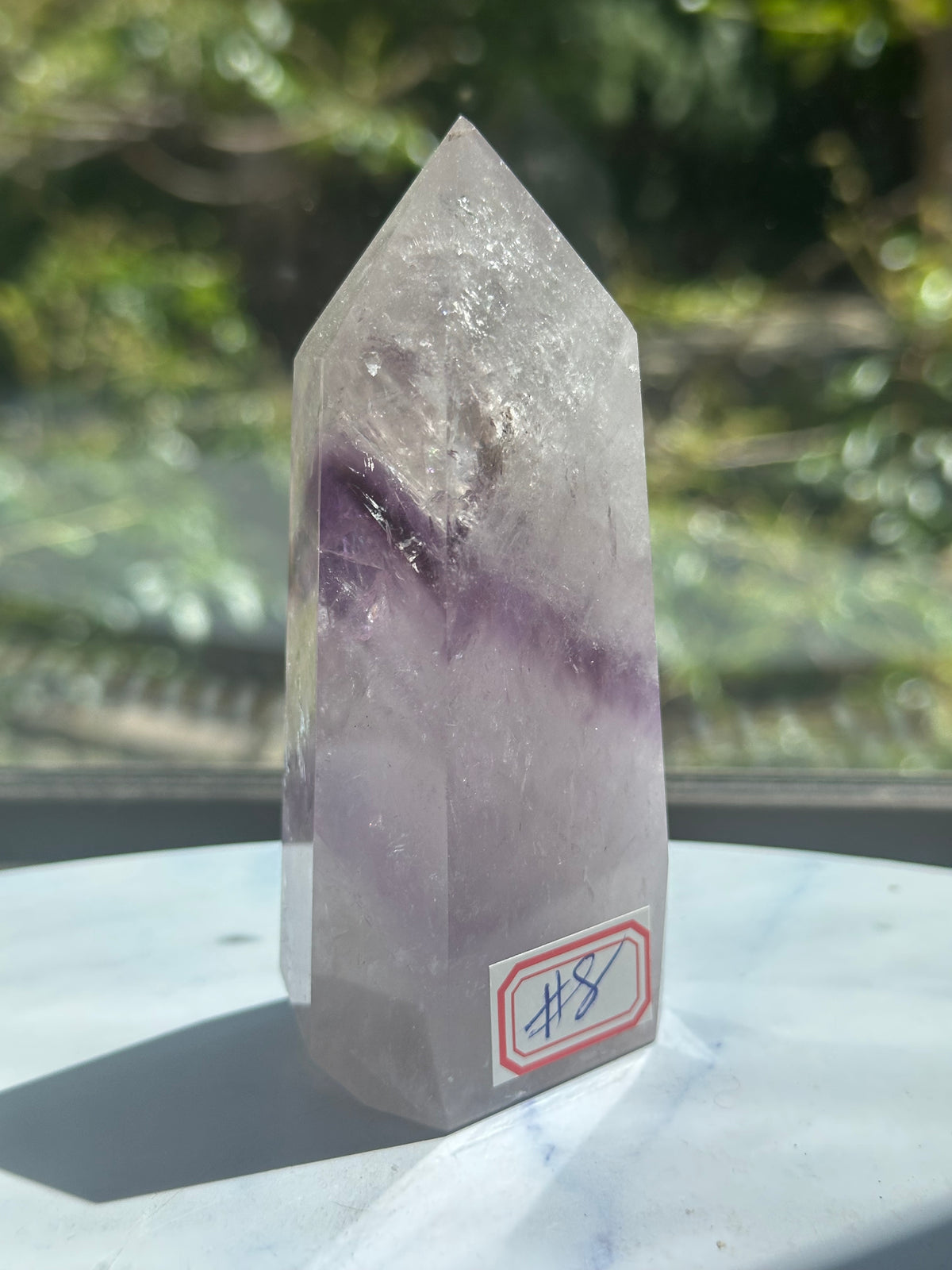 Phantom Amethyst Tower with Layered Growth, 238g 9.5cm Exact Piece #8 – alternate view 3