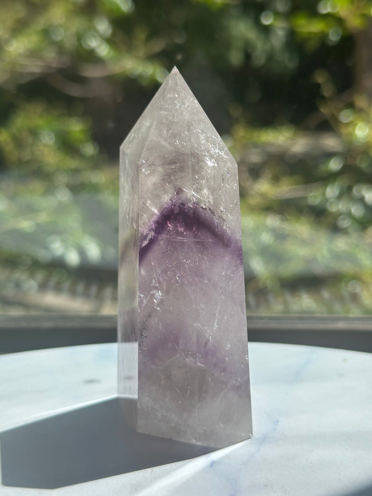 Phantom Amethyst Tower with Layered Growth, 238g 9.5cm Exact Piece #8 – alternate view 6