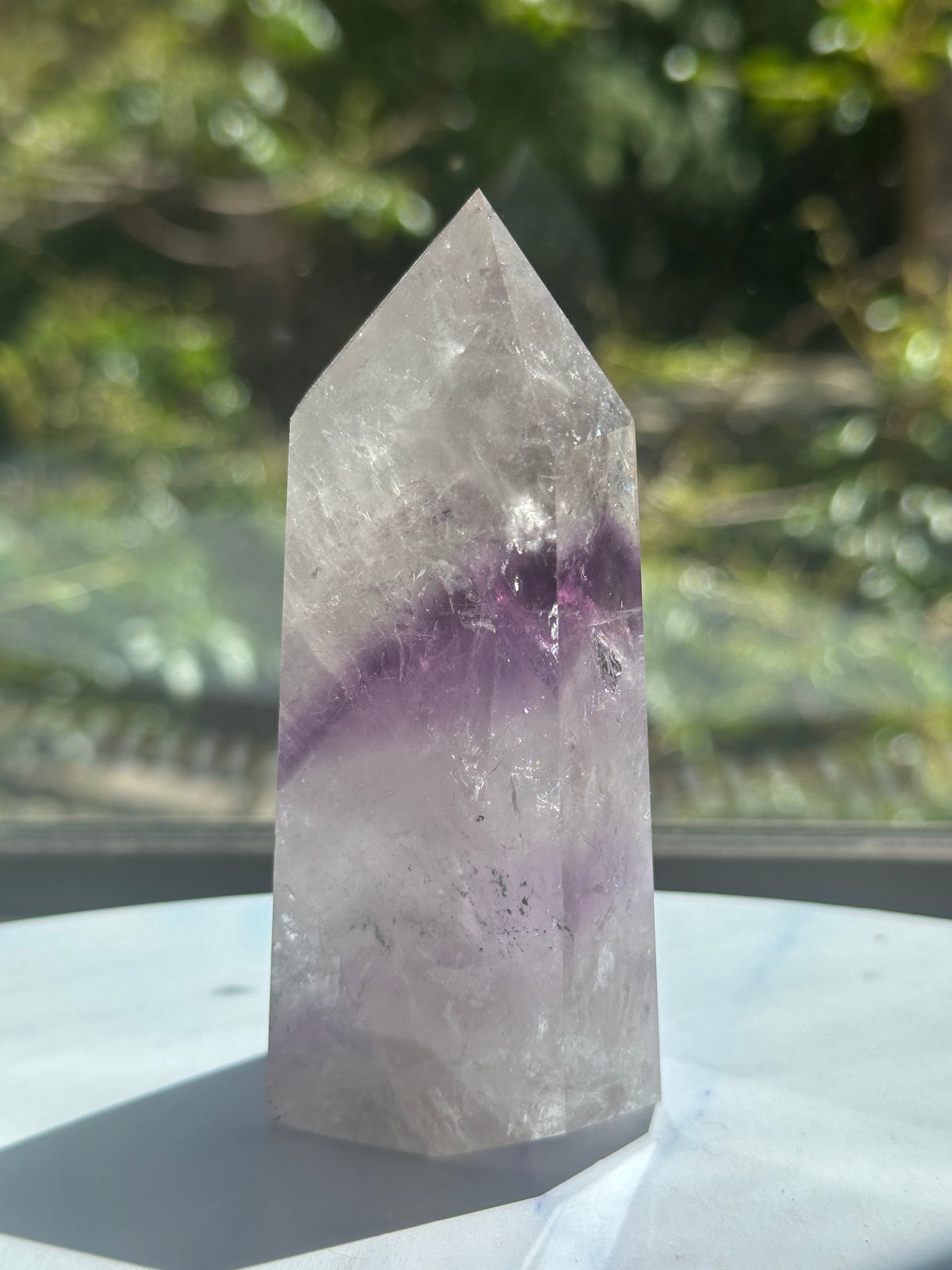 Phantom Amethyst Tower with Layered Growth, 238g 9.5cm Exact Piece #8 – alternate view 4