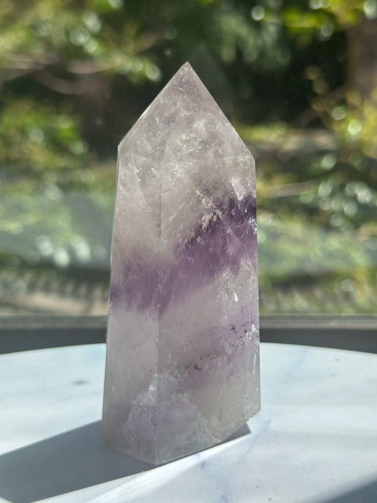 Phantom Amethyst Tower with Layered Growth, 238g 9.5cm Exact Piece #8 – alternate view 5
