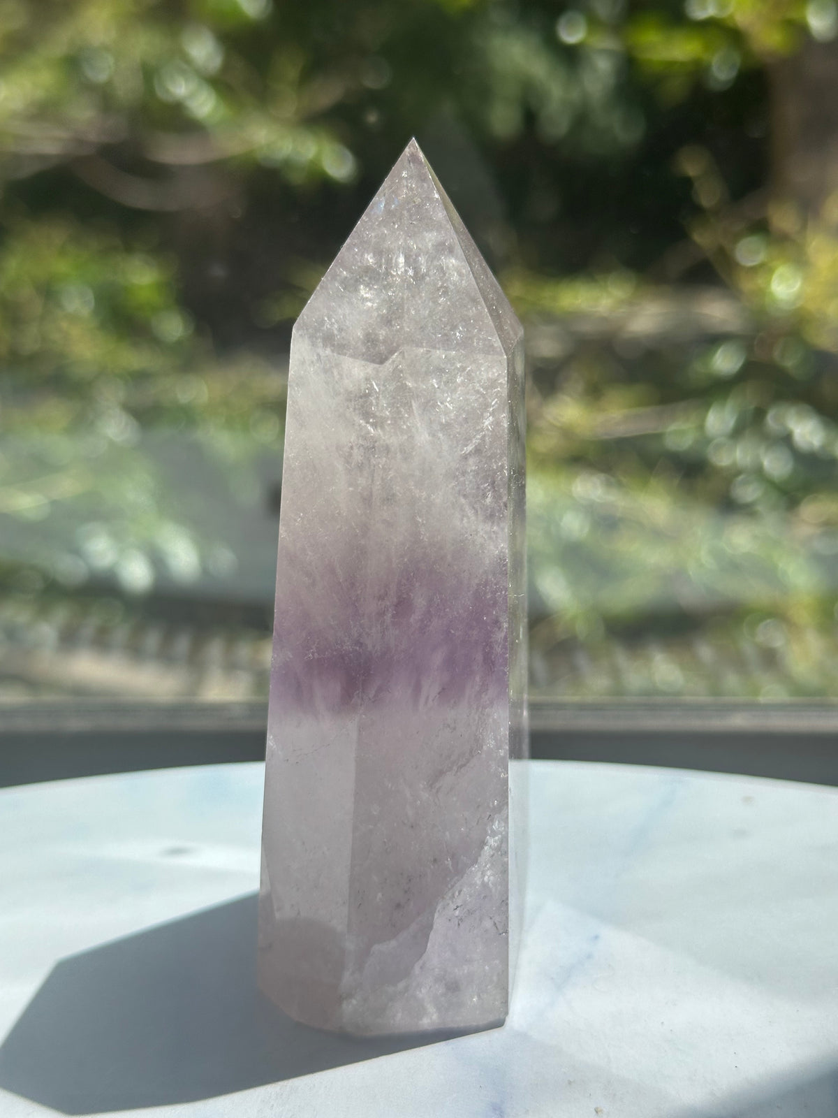Phantom Amethyst Tower with Layered Growth, 238g 9.5cm Exact Piece #8 – alternate view 7