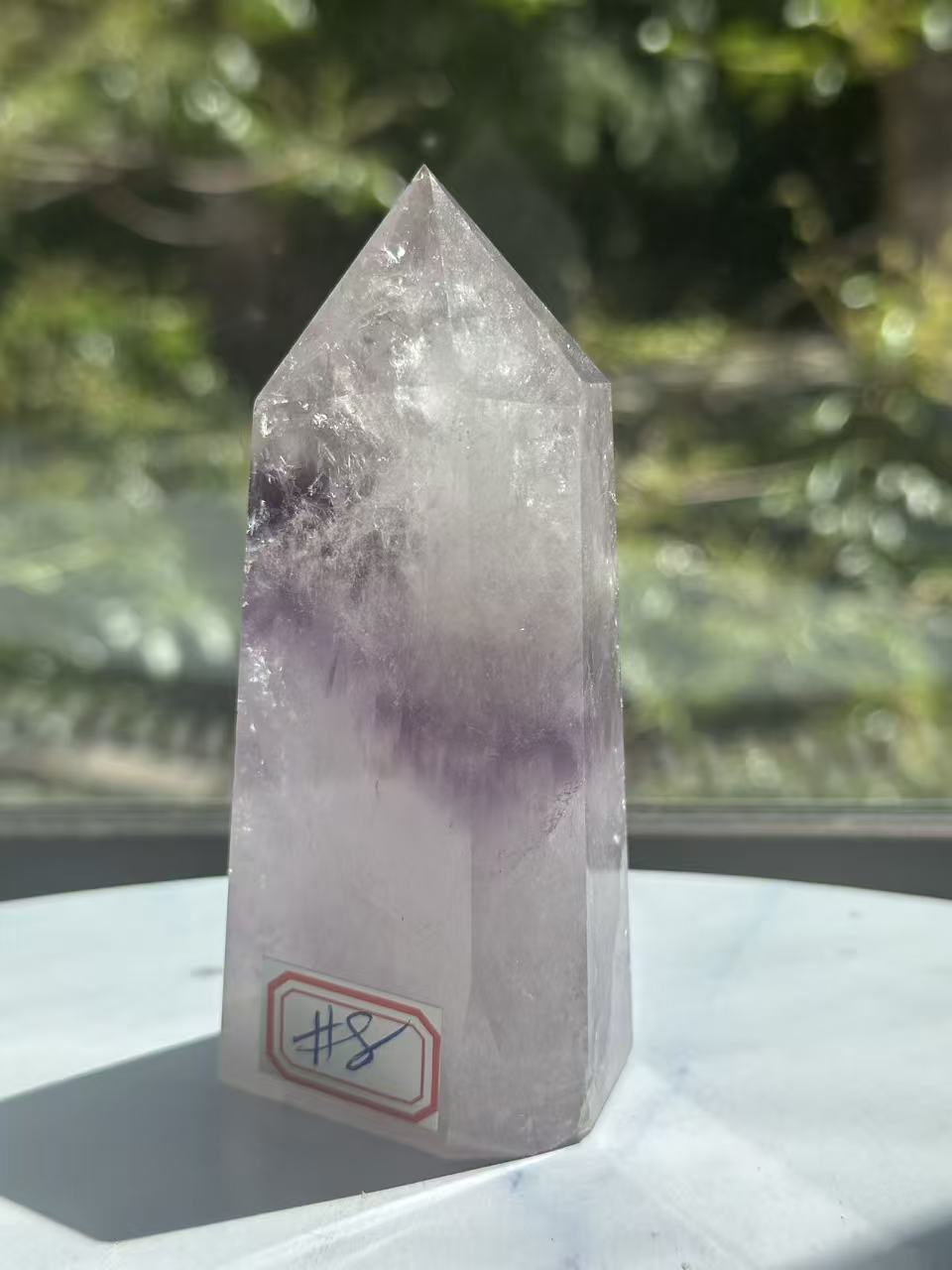 Phantom Amethyst Tower with Layered Growth, 238g 9.5cm Exact Piece #8 – alternate view 2