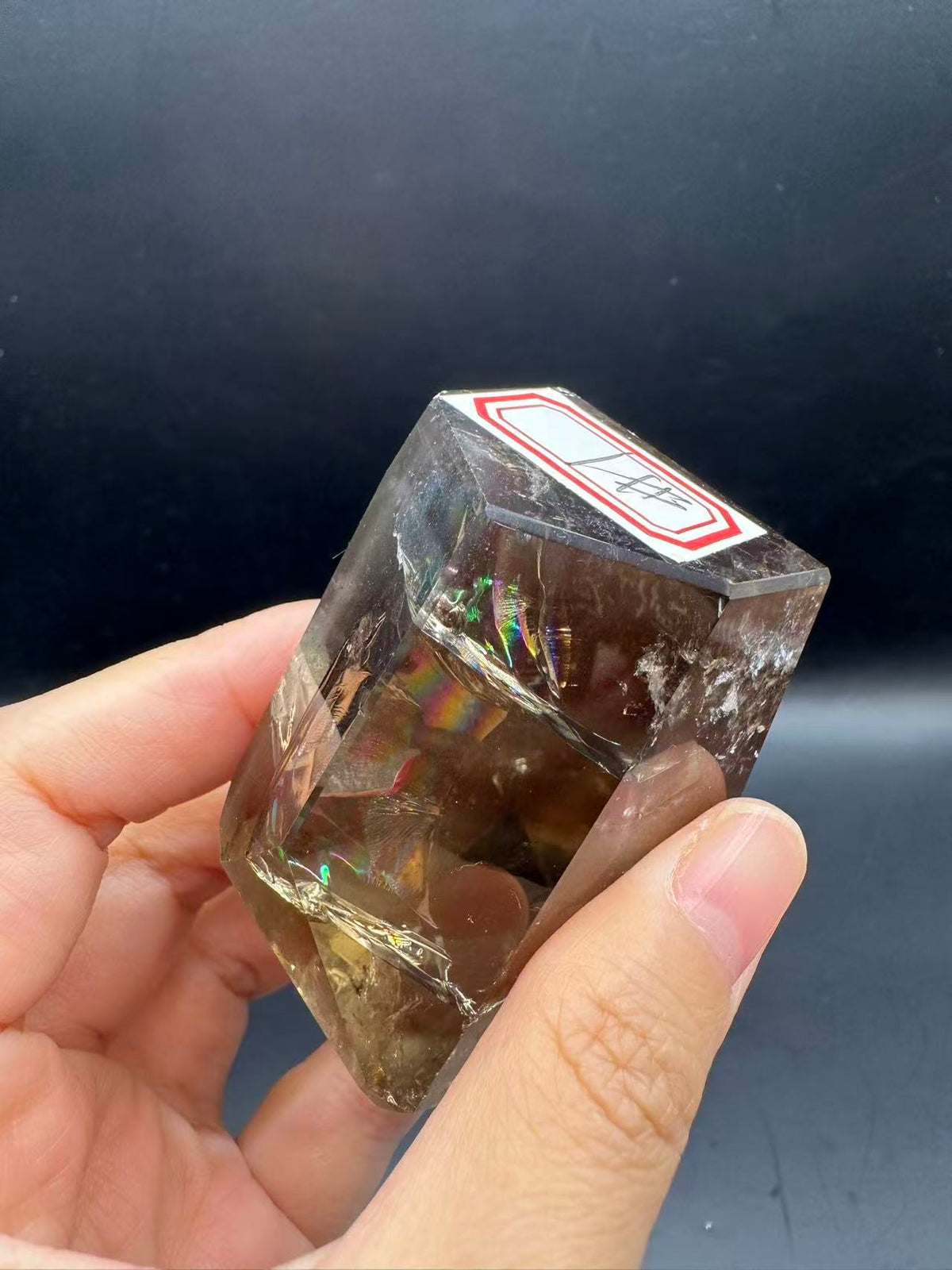 Congo Citrine Freeform with Rainbow, Exact Piece #1 – alternate view 17