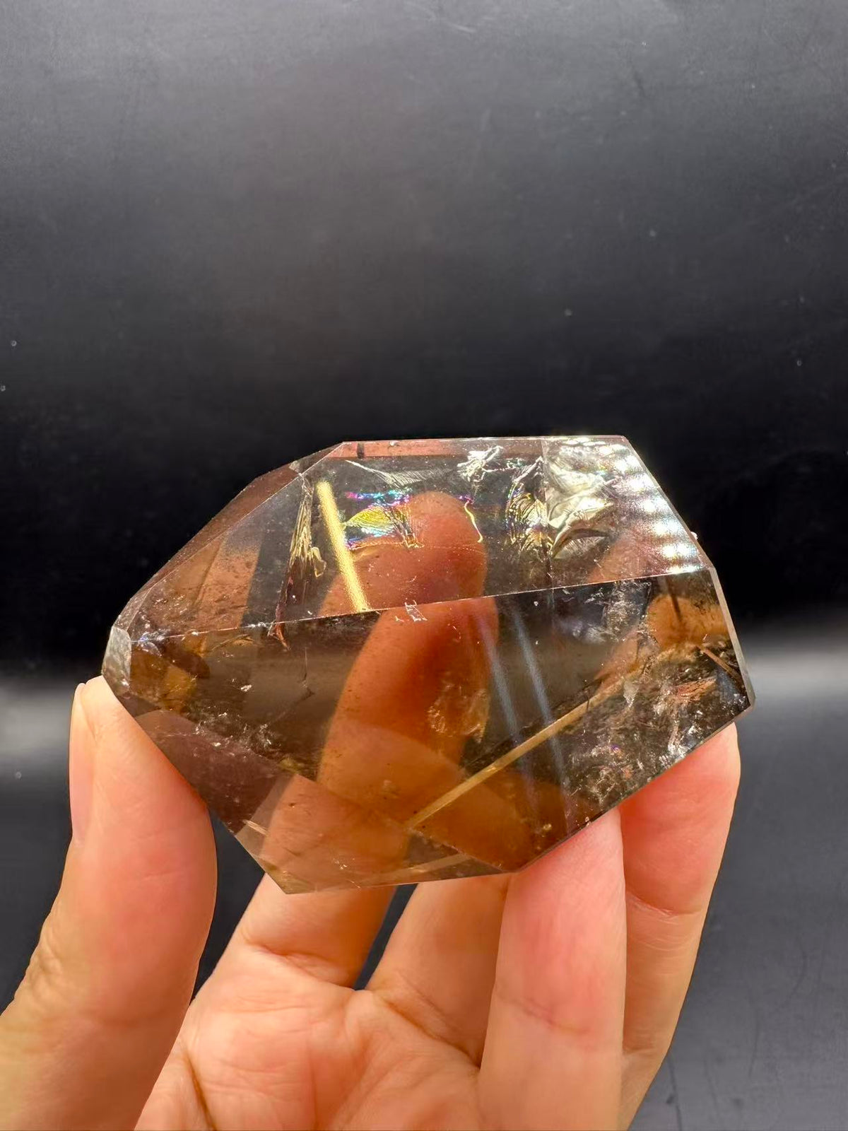 Congo Citrine Freeform with Rainbow, Exact Piece #1 – alternate view 18