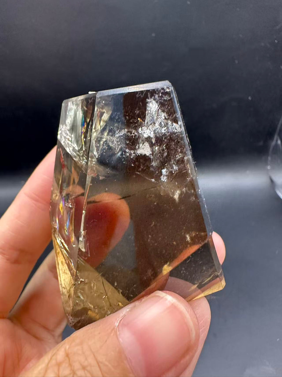 Congo Citrine Freeform with Rainbow, Exact Piece #1 – alternate view 23