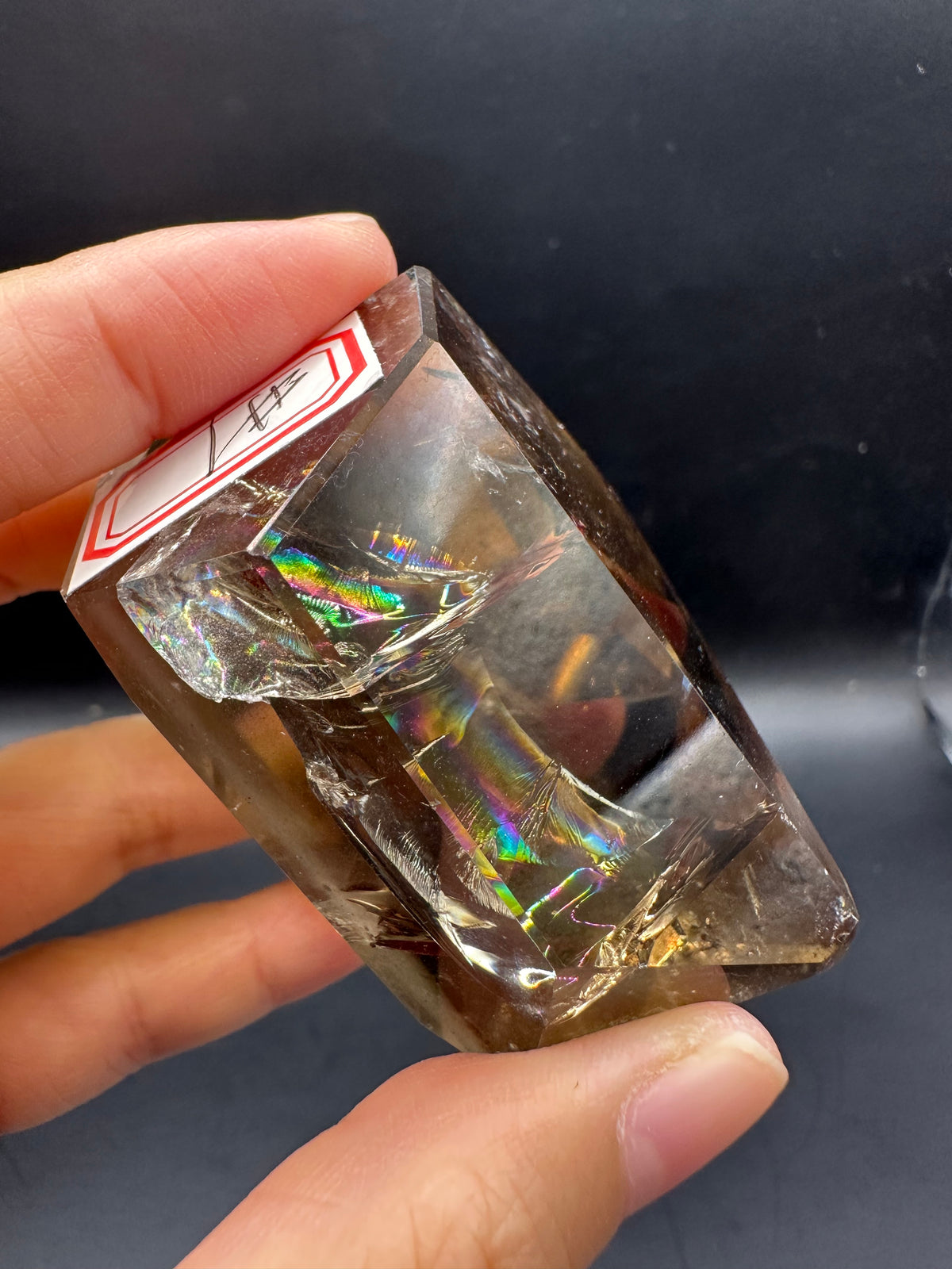 Congo Citrine Freeform with Rainbow, Exact Piece #1 – alternate view 25