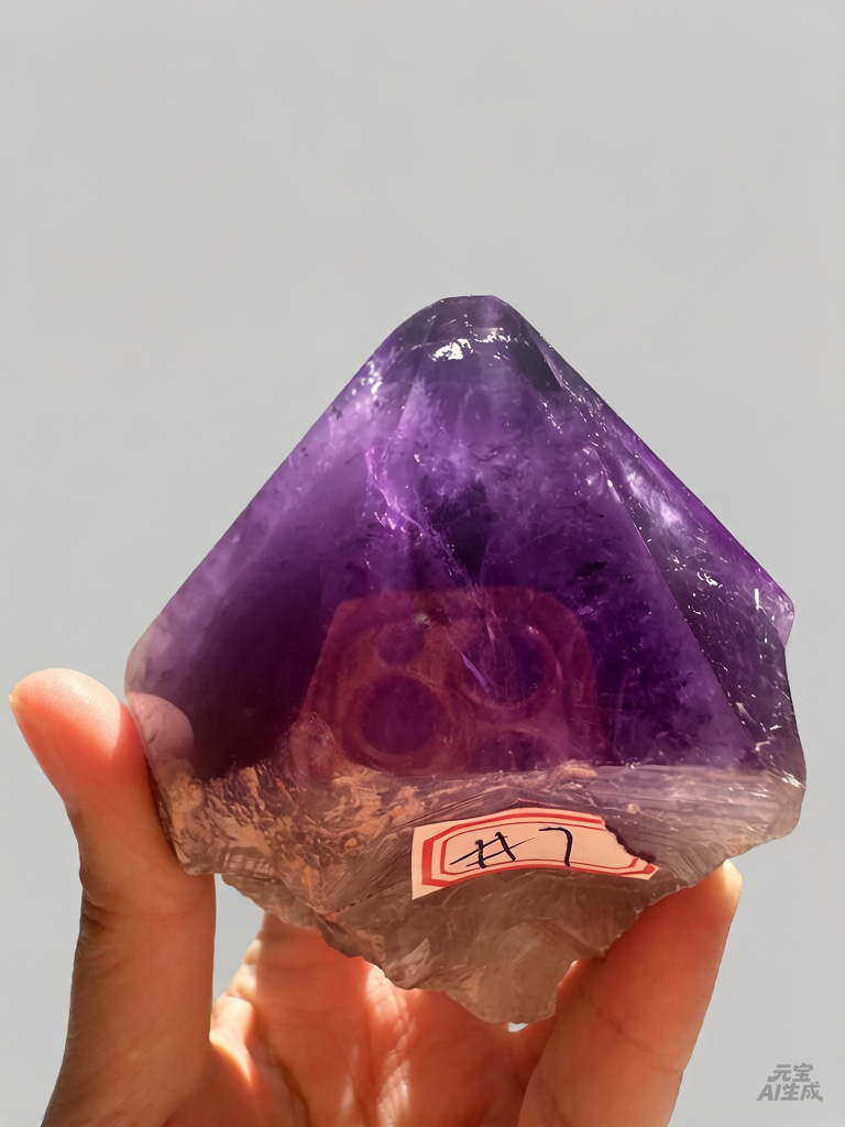 Uruguay Amethyst Druzy with Deep Purple Crystals, 361g 9.4cm Exact Piece #7 – alternate view 3