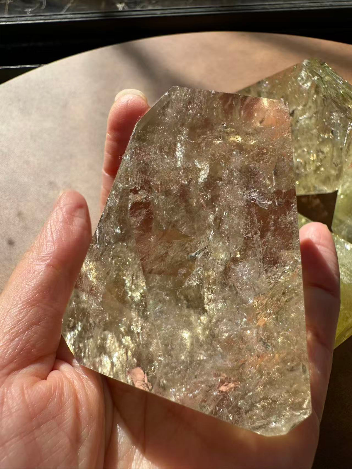 Polished Brazilian Golden Healer Quartz alternate product angle