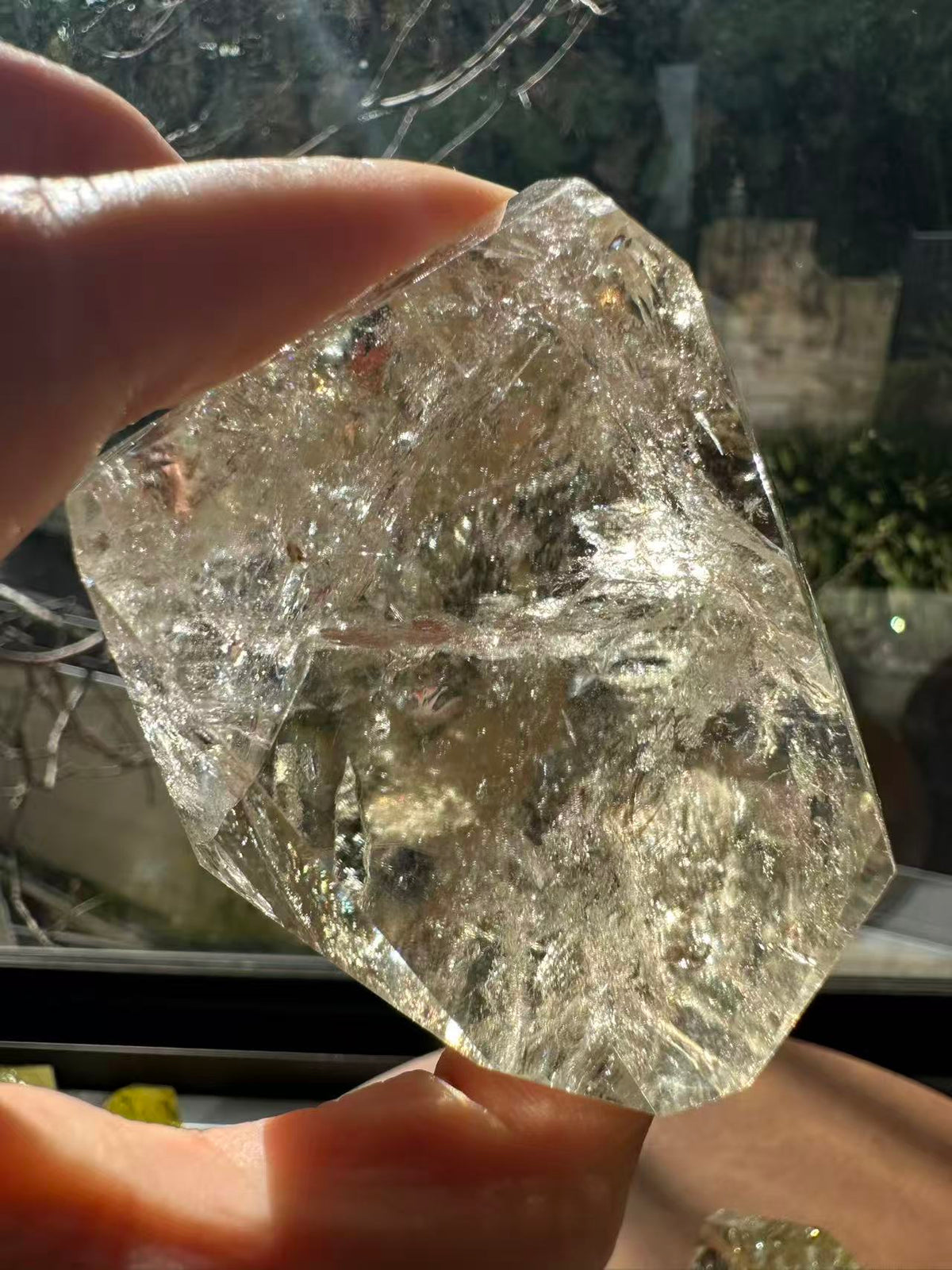 Golden Healer Quartz freeform close-up with natural golden colour variation